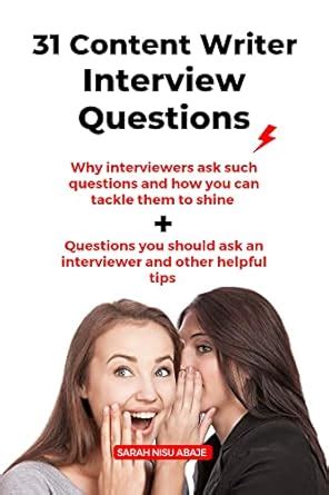 31 Content Writer Interview Questions : Why interviewers ask such ...
