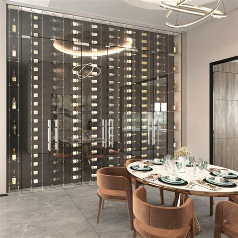 Steel Wine Rack - Floating Cable Wine Racks For Modern Homes