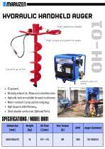 Hydraulic auger - OH01 - Maruzen Kogyo Co., Ltd. - helical / handheld ...