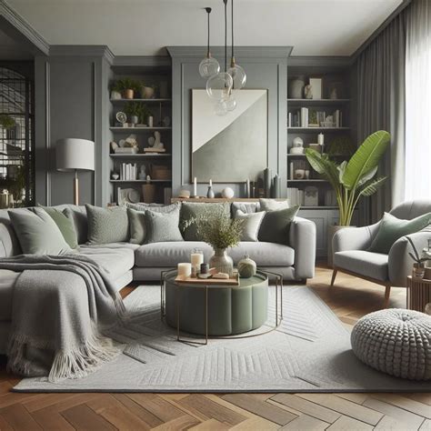 15 Stunning Grey and Sage Green Living Room Ideas - All For One