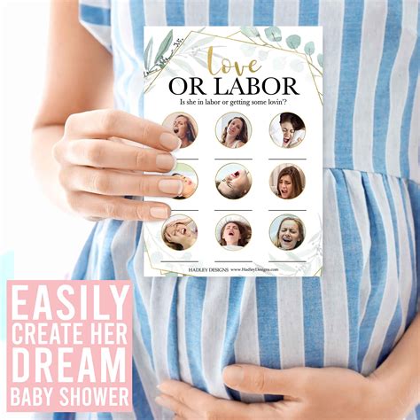 Buy 75 Greenery Baby Shower Games Gender Neutral - 6 Games Double Sided ...