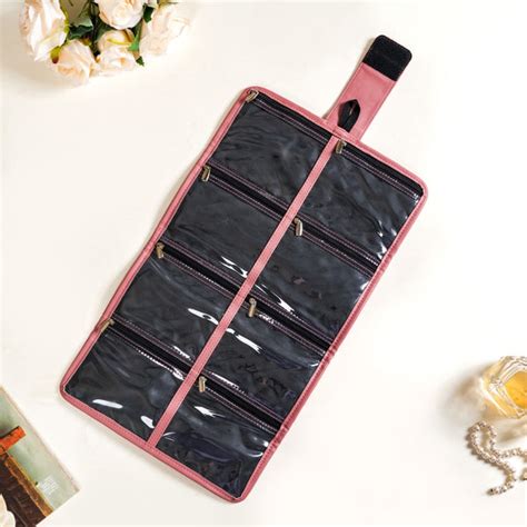 Foldable Pink Jewellery Organizer Online - Premium Jewellery Organiser ...