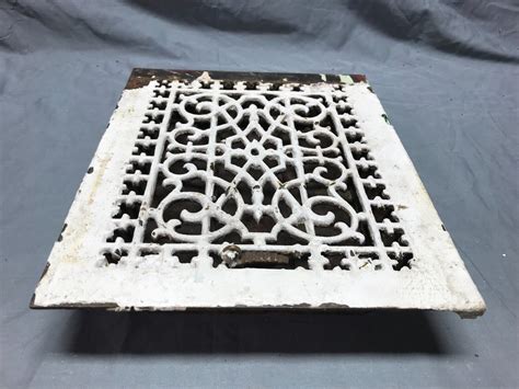 Antique Cast Iron Victorian Heat Grate Floor Register 8x10 VTG Old 1030 ...