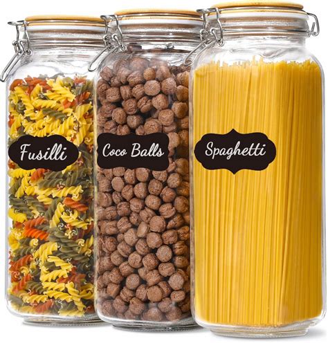 Amazon.com: Galssmagic 1 Gallon Glass Jar with Lids,2 Pack Super Wide ...