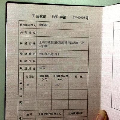 房产证中英对照模板(上海市房地产权证)_文档之家