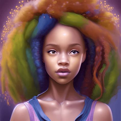 Purple Curly Scene Hair