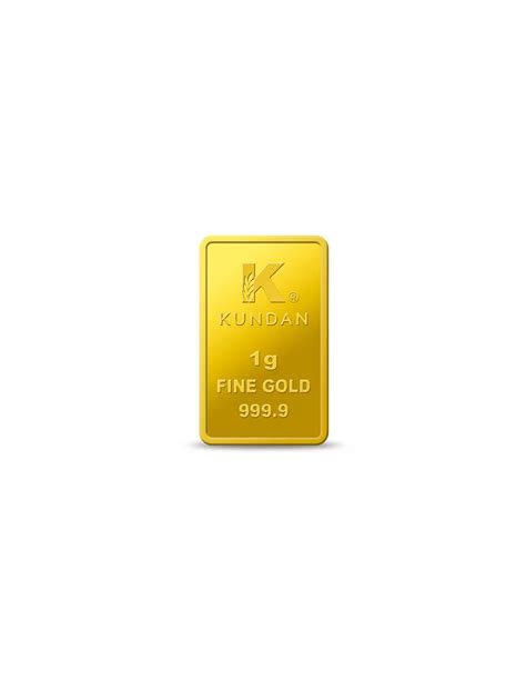 Buy Kundan 1 Grams in 24 Karat 999.9 Gold Bar I CoinBazaar