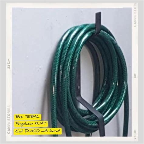 Jual Tempat Gulung Selang Air Gantungan Selang Air - Hitam - Jakarta ...