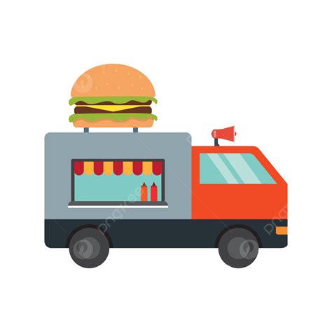 Food Truck, Truck Food, Fast Food, Food PNG and Vector with Transparent ...