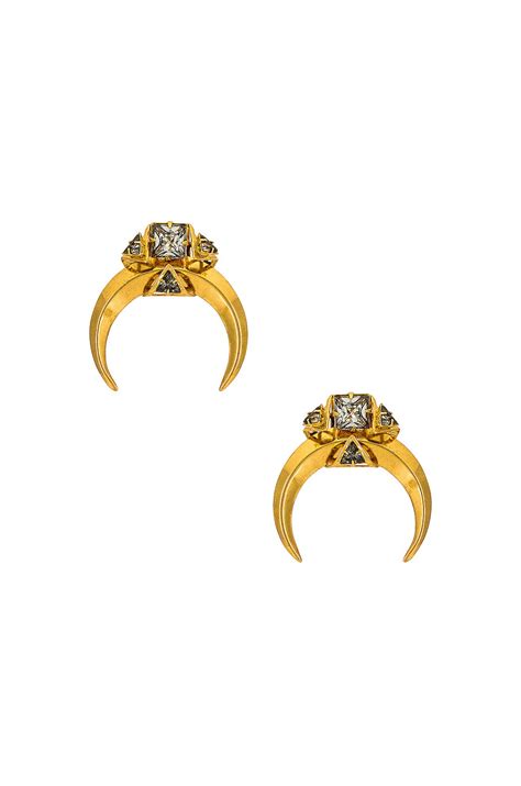 Nicole Romano Crescent Earring in Gold | REVOLVE