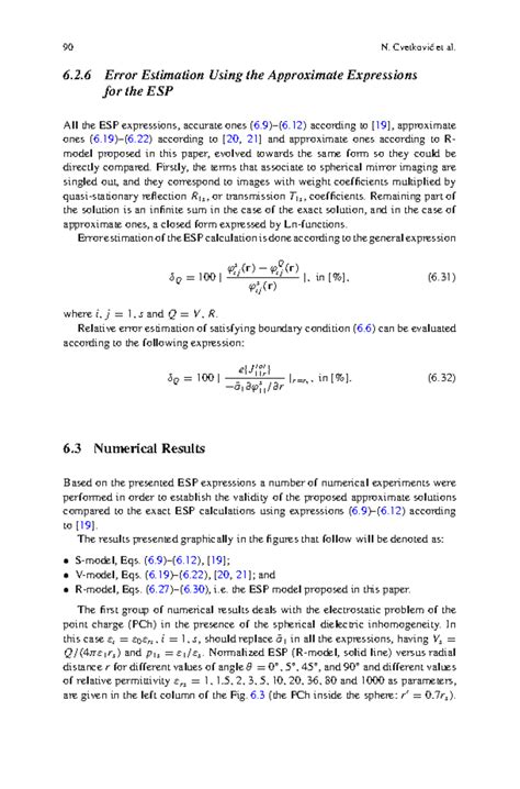 Engineering Mathematics-18 - 90 N. Cvetkovi ́c et al. 6.2 Error ...