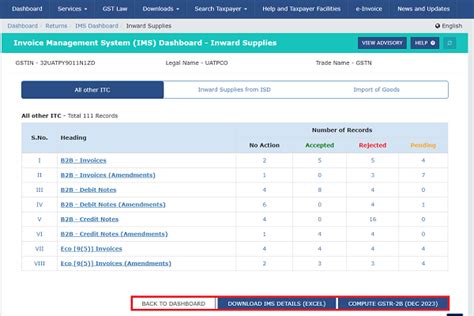 Draft Manual on Invoice Management System on GST portal