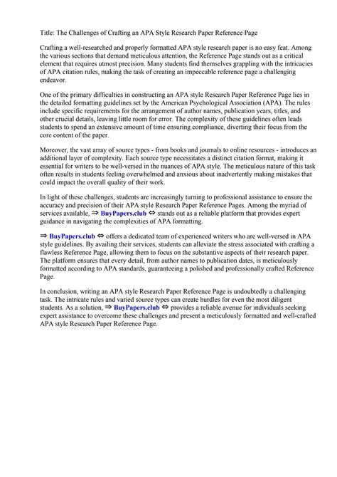 Image result for APA Paper Reference Page Example