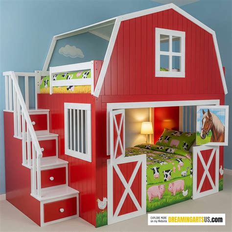 Barn Bunk Beds that bring Farmhouse Style into Your Home