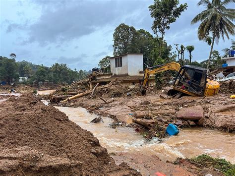 Wayanad Massive Landslides and Mud Flood washed away churalmala and ...