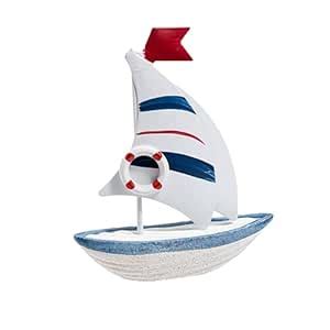 QIDS 12 CM beach mediterranean home desk decor coastal wood craft ...