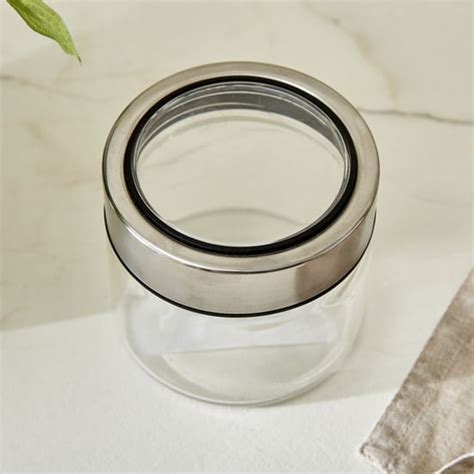 Palestine Lumina Borosilicate Glass Jar with Lid - 220ml | Transparent ...