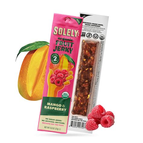 Organic Mango Raspberry Fruit Jerky – Solely