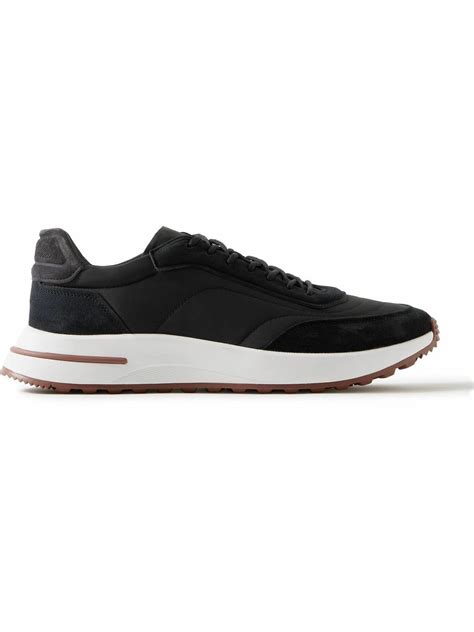 Loro Piana - Weekend Walk Storm System® Suede-Trimmed Shell Sneakers ...