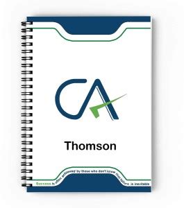 epheriwala CA Thomson / Notebook for Chartered Accountant A5 Diary ...