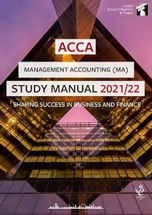 Buy ACCA STUDY MANUAL 2021 22 MA Book Online at Low Prices in India ...