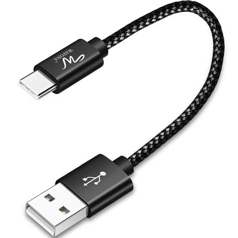 Wayona Type C Cable Nylon Braided USB C QC 3.0 Fast Charging Short ...