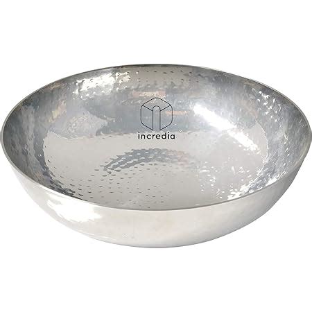 Buy Kruvan Stainless Steel Hammered Tasla/Heavy Bottom Cookware/Kadhai ...