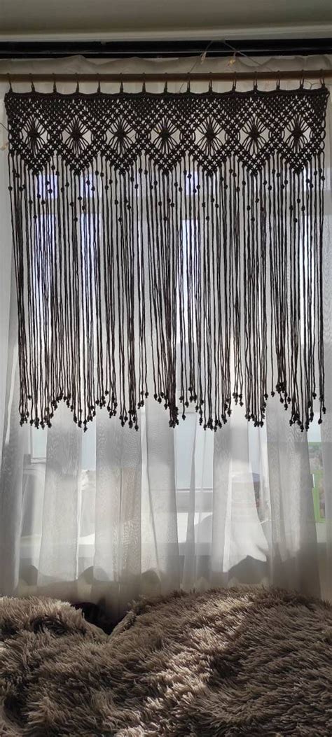 Macrame Window Curtain Patterns 的图像结果