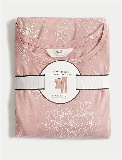 Buy Pure Cotton Printed Pyjama Set at Marks & Spencer