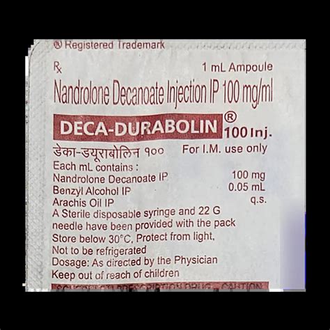 DECA DURABOLIN 100MG INJECTION 1 ML : Price, Uses, Side Effects and ...