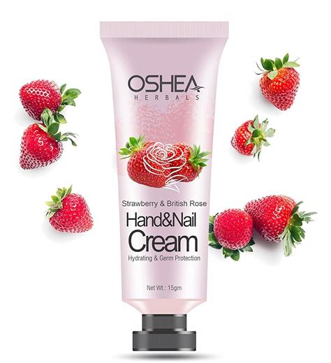 Buy Oshea Herbals Strawberry & British Rose Hand & Nail Cream 30ml ...