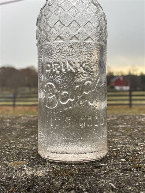 Vintage 1957 Barqs Root Beer Bottle/embossed Glass Soda Bottle ...