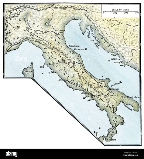Ancient Roman Empire Map Alps