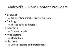 Custom Content Provider Android 的图像结果