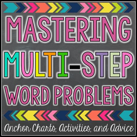 Image result for Multi-Step Word Problems Anchor Chart