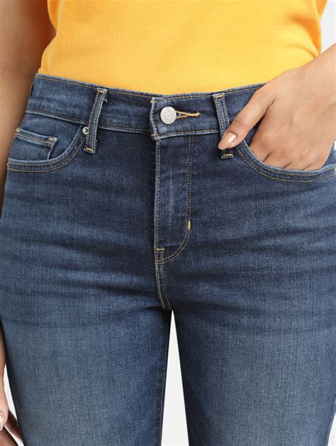 Women's 312 Blue Straight Fit Mid Rise Jeans – Levis India Store