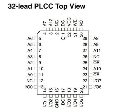 28C64 - PLCC32 EEPROM Integrated Motorobit - Motorobit.com