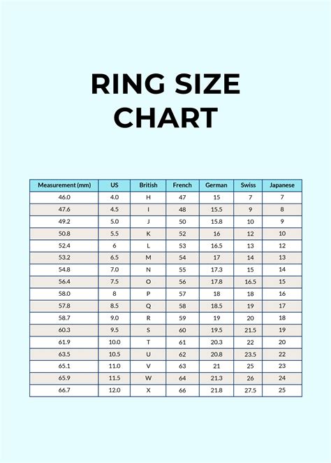 Personal Printable Ring Sizer Chart Template in Illustrator, PDF ...
