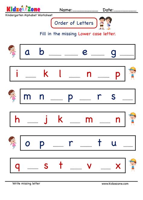 Kindergarten Letter A Worksheets