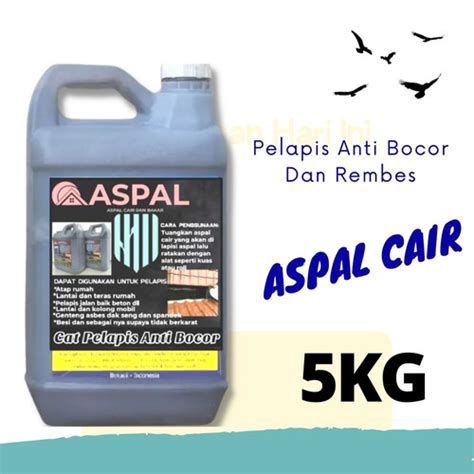 Jual Premium Aspal Cair 20Kg Cat Pelapis Anti Bocor Atap Genteng ...