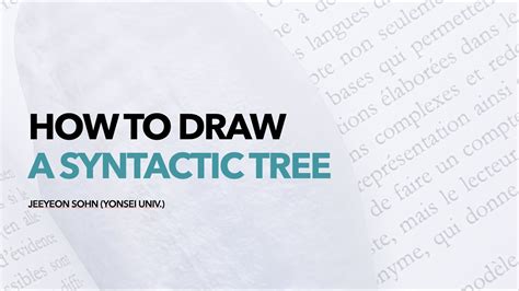 How to Draw a Syntactic Tree 的图像结果