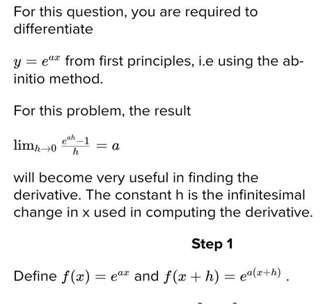 Differentate eax by ab-initio method - Brainly.in