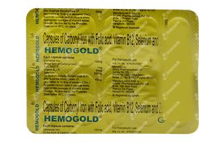 Hemogold Capsule 10 - Uses, Side Effects, Dosage, Price | Truemeds