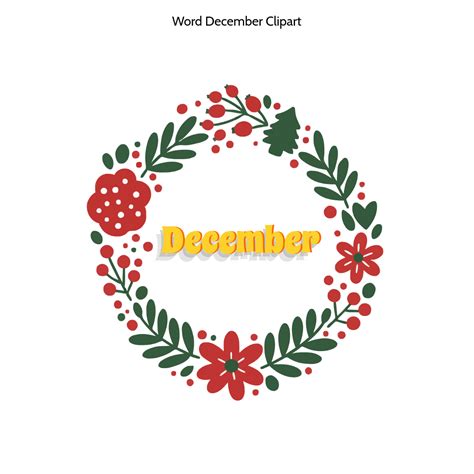 Free December Vector Clipart (PNG, SVG) to Edit Online