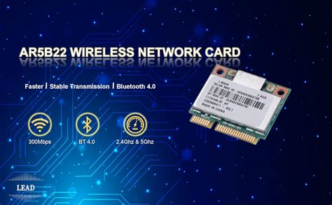 EBTOOLS Dual Band 2.4G/5Ghz Network Card, Replacement AR5B22 Network ...