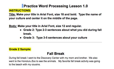 Image result for Word Processing Software 2nd Grade
