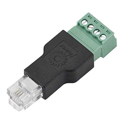 Screw Terminal Adaptor Ethernet Connector RJ11 6P4C India | Ubuy
