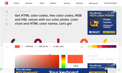 Image result for HTML Color Codes