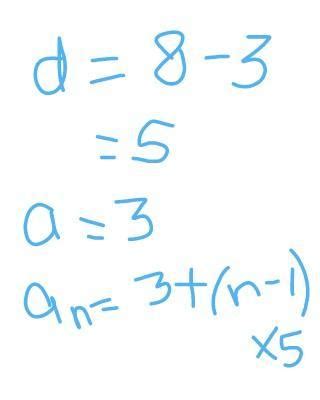Nth term rule 5,8,11,14,17 - Brainly.in