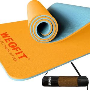 WErFIT 6mm TPE Yoga Mat with Bag (2.5 x 6 FT) for Home Gym Workout ...